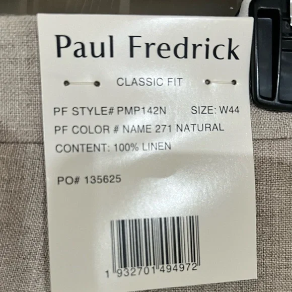 Paul Frederick Classic Fit Linen Pants NWT
44 waist no hem - Picture 3 of 5